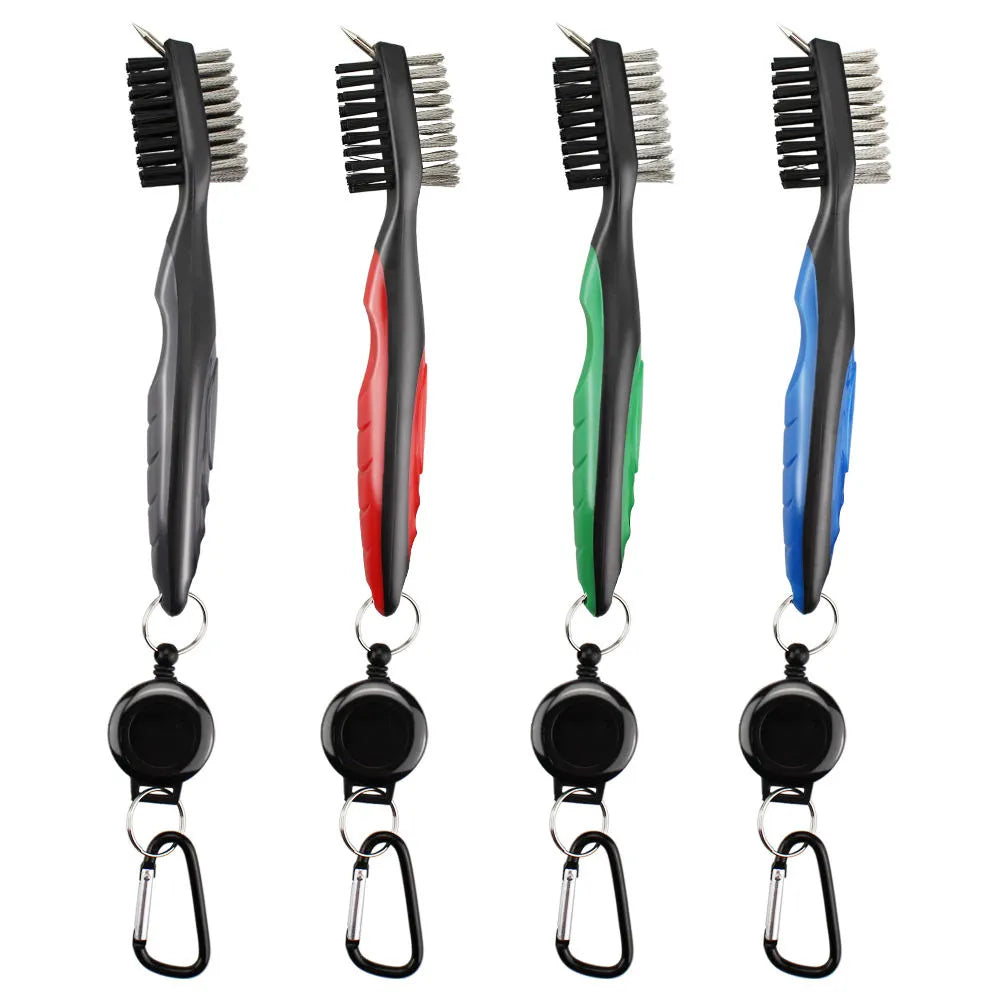 Deluxe Golf Brush with Zip Liner