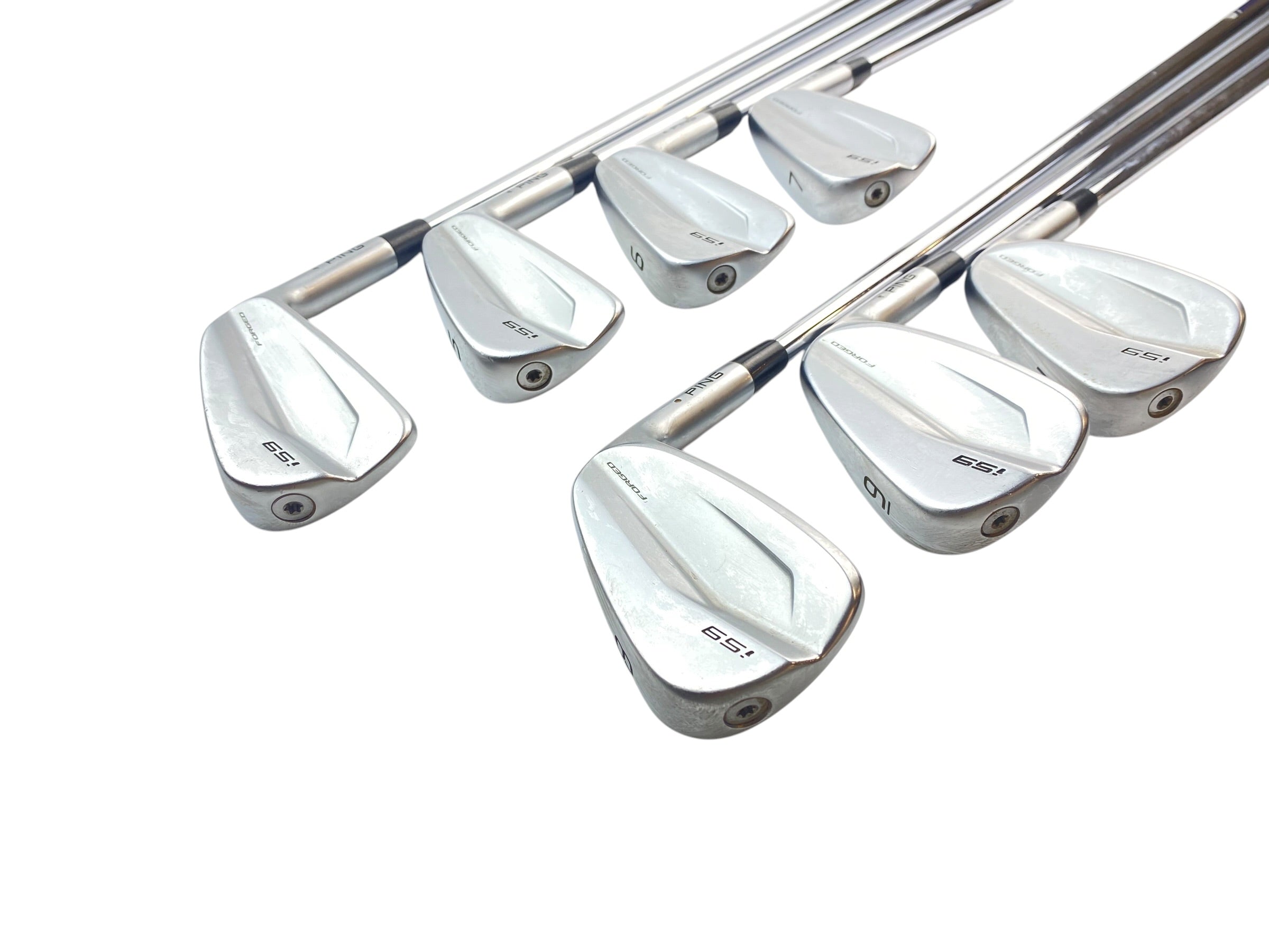 PING i59 White Dot Irons / 4-PW / Extra Stiff Flex