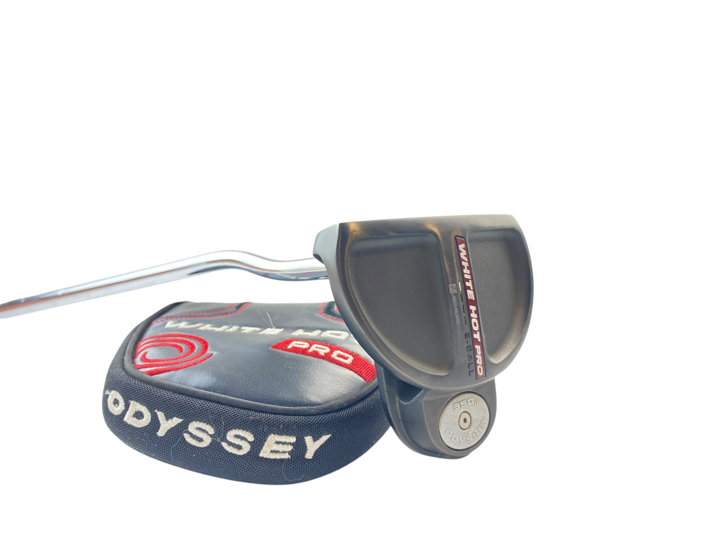 Left Hand Odyssey White Hot Pro Black 2 Ball Putter / 34 Inch