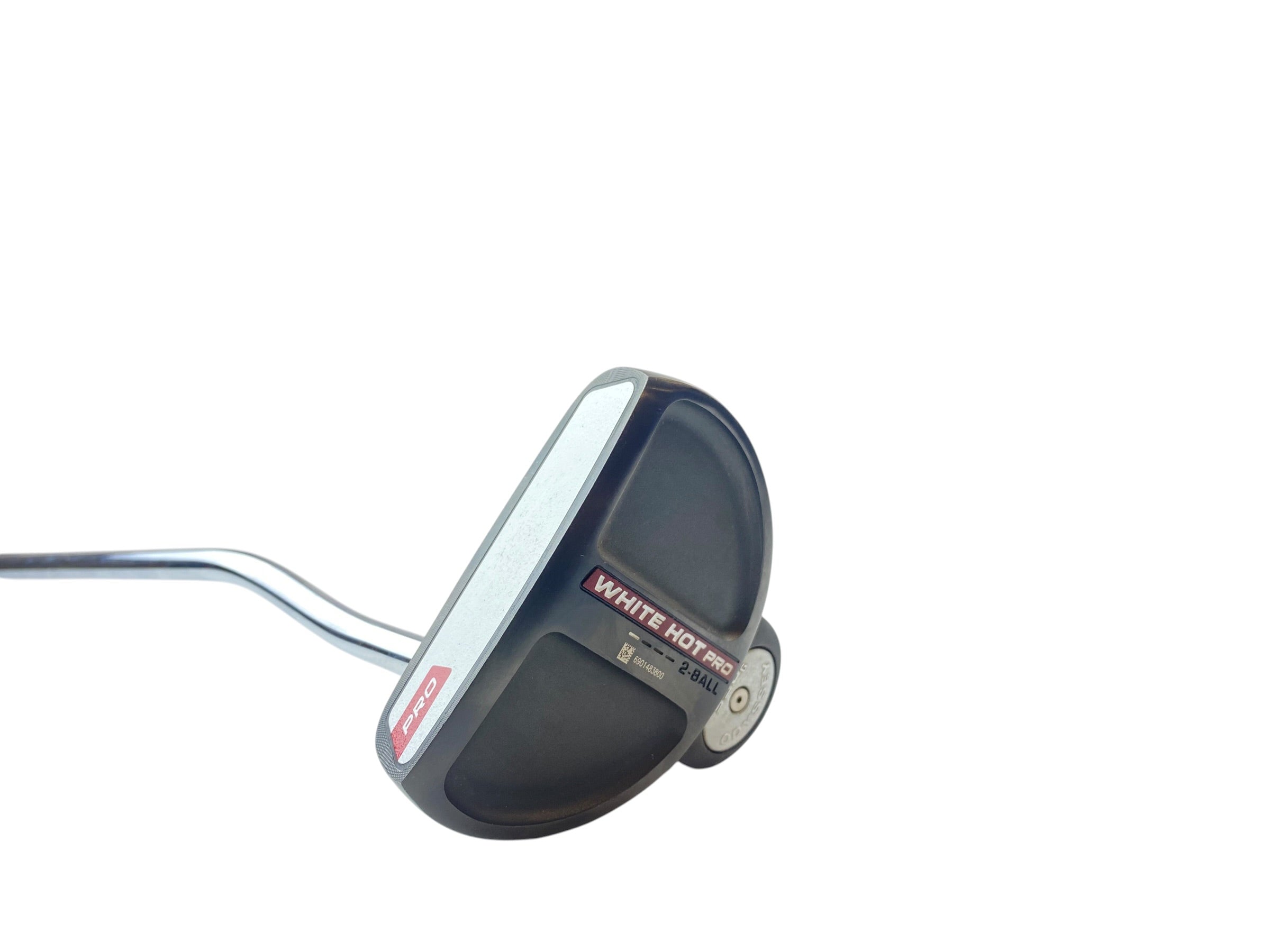 Left Hand Odyssey White Hot Pro Black 2 Ball Putter / 34 Inch