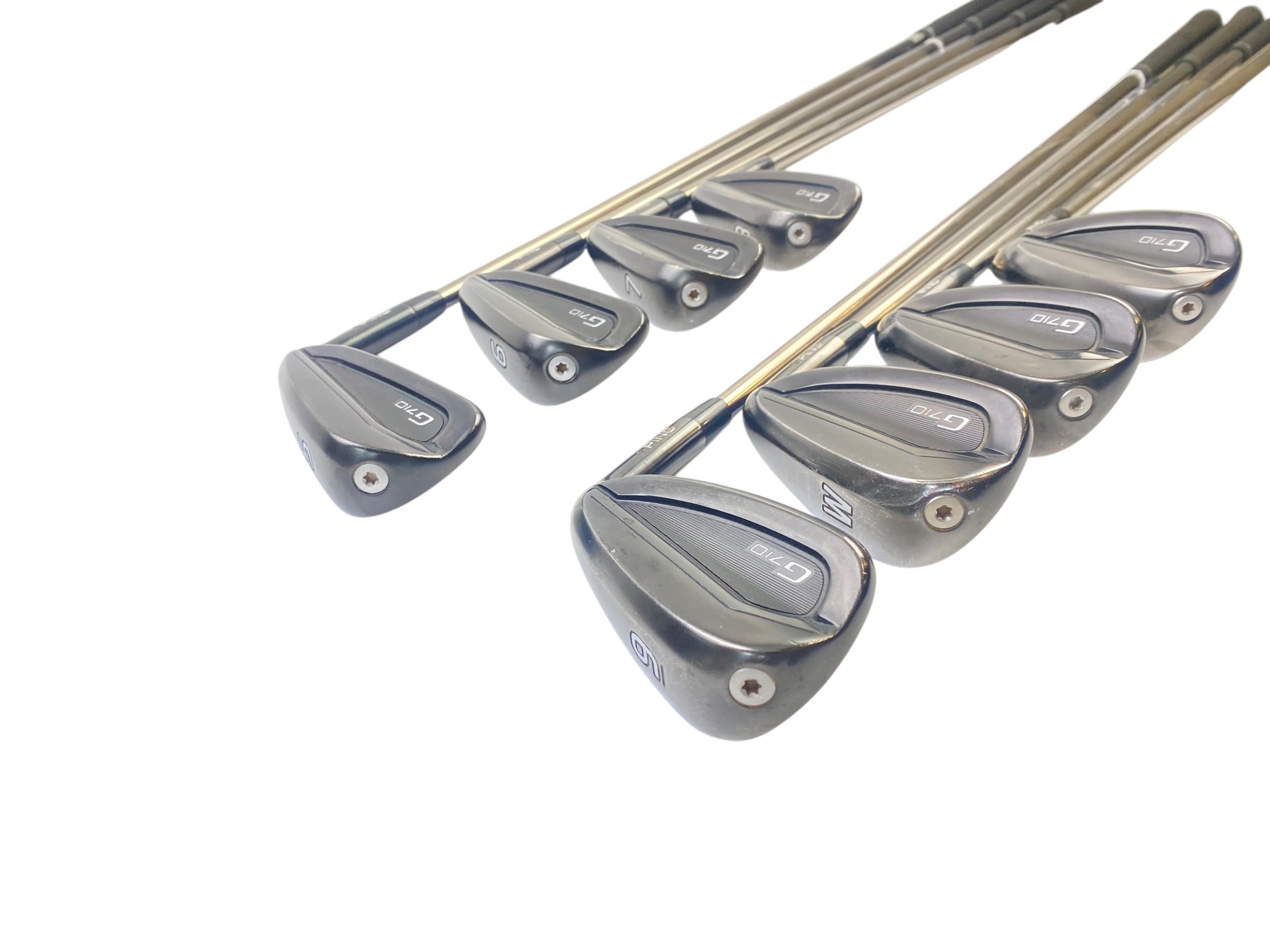 PING G710 Black Dot Irons / 5-SW / Regular Flex