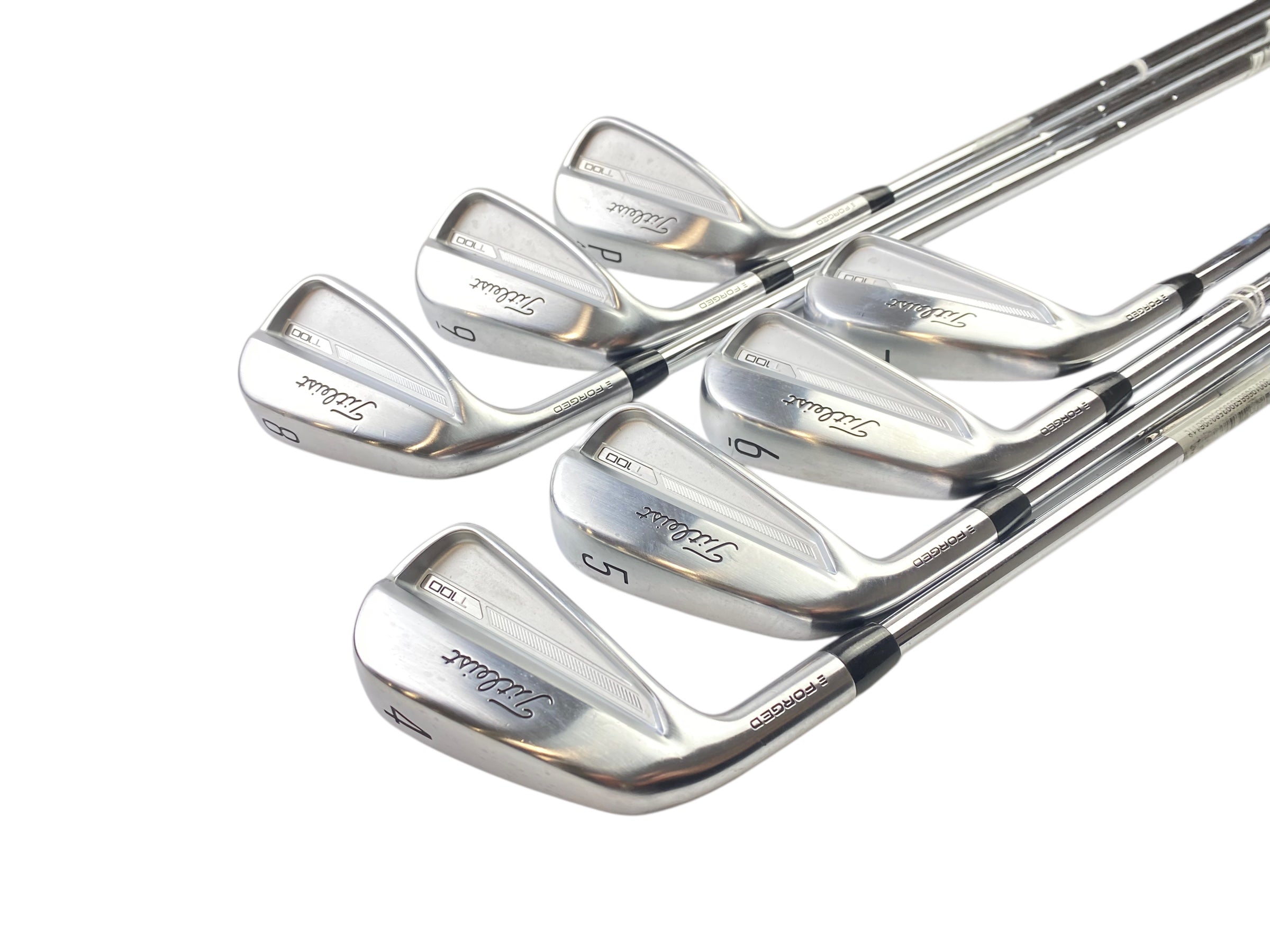 Left Hand Titleist T100 2023 Irons / 4-PW / Stiff Flex