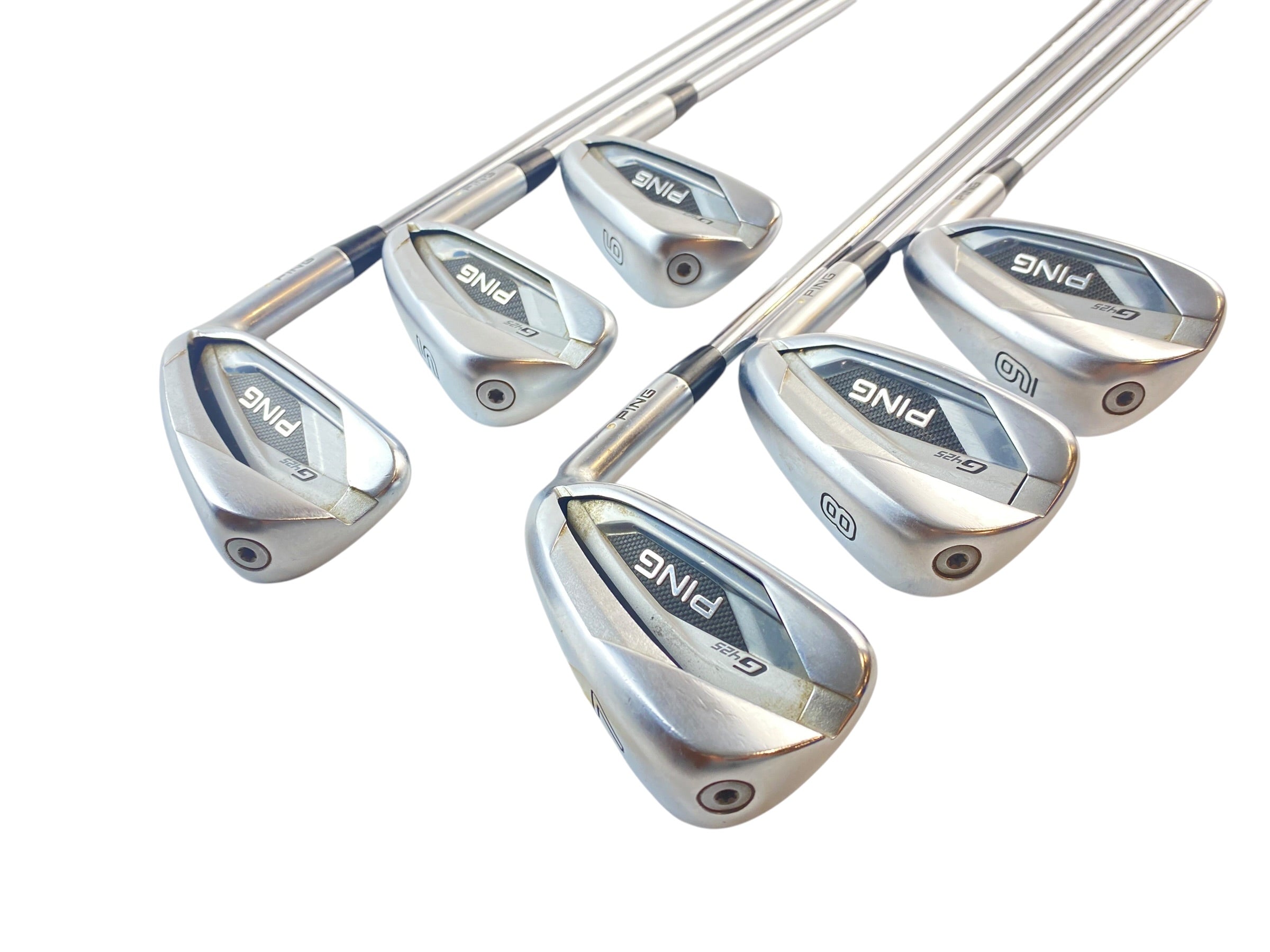 PING G425 White Dot Irons / 4-9 / Stiff Flex