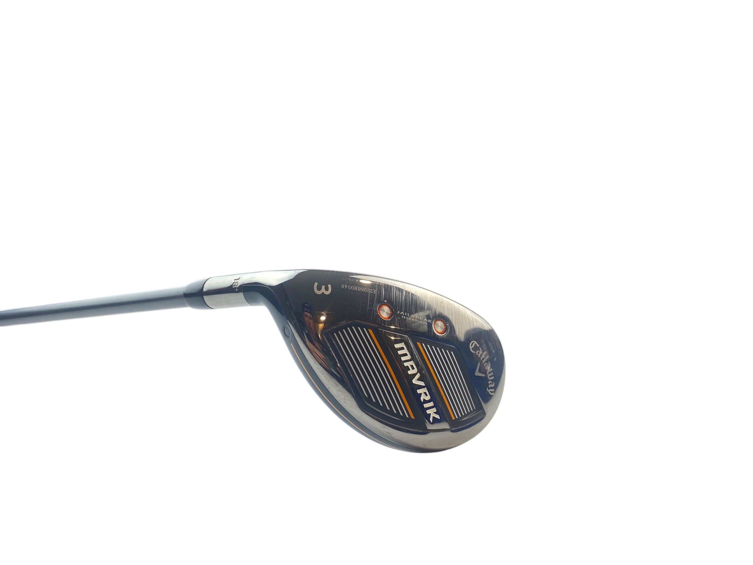 Left Hand Callaway Mavrik 3 Hybrid / 18 Degree / Stiff Flex