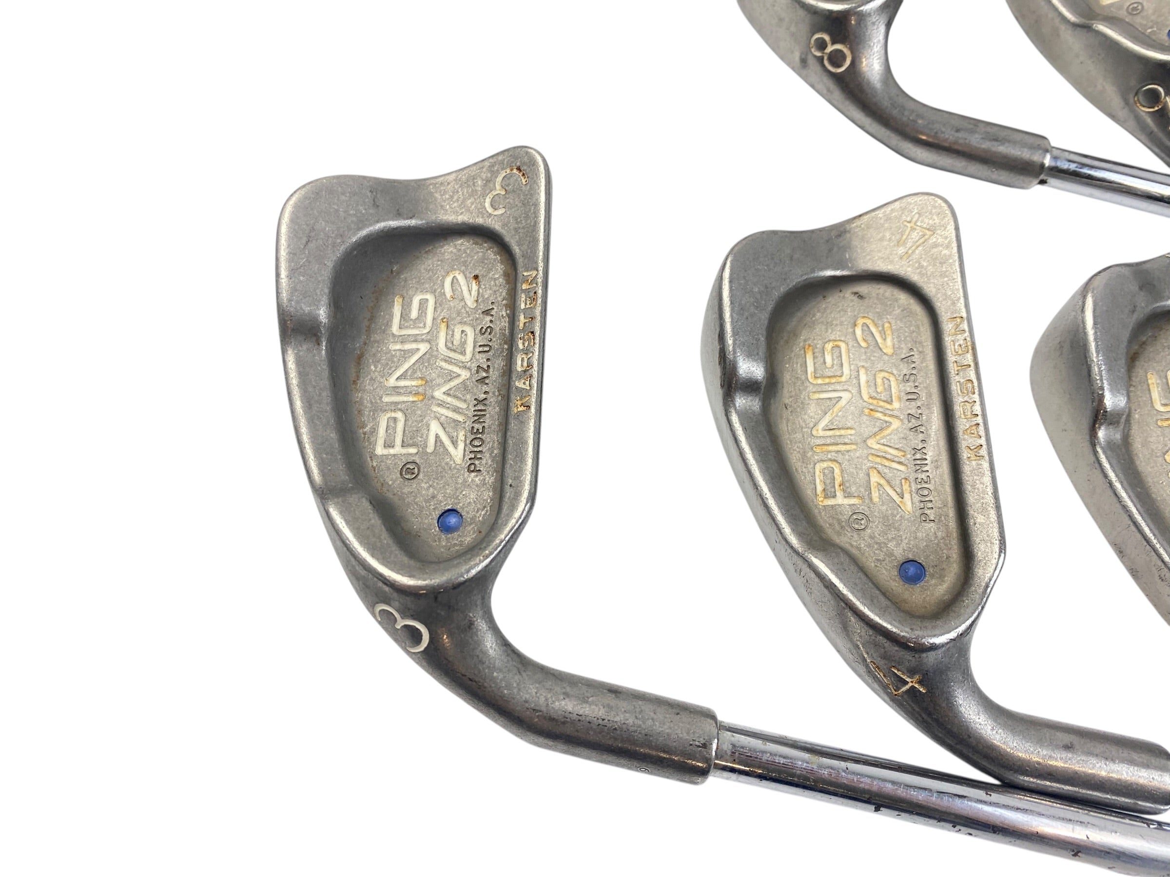 Left Hand PING ZING 2 Blue Dot Irons / 3-SW / Regular Flex