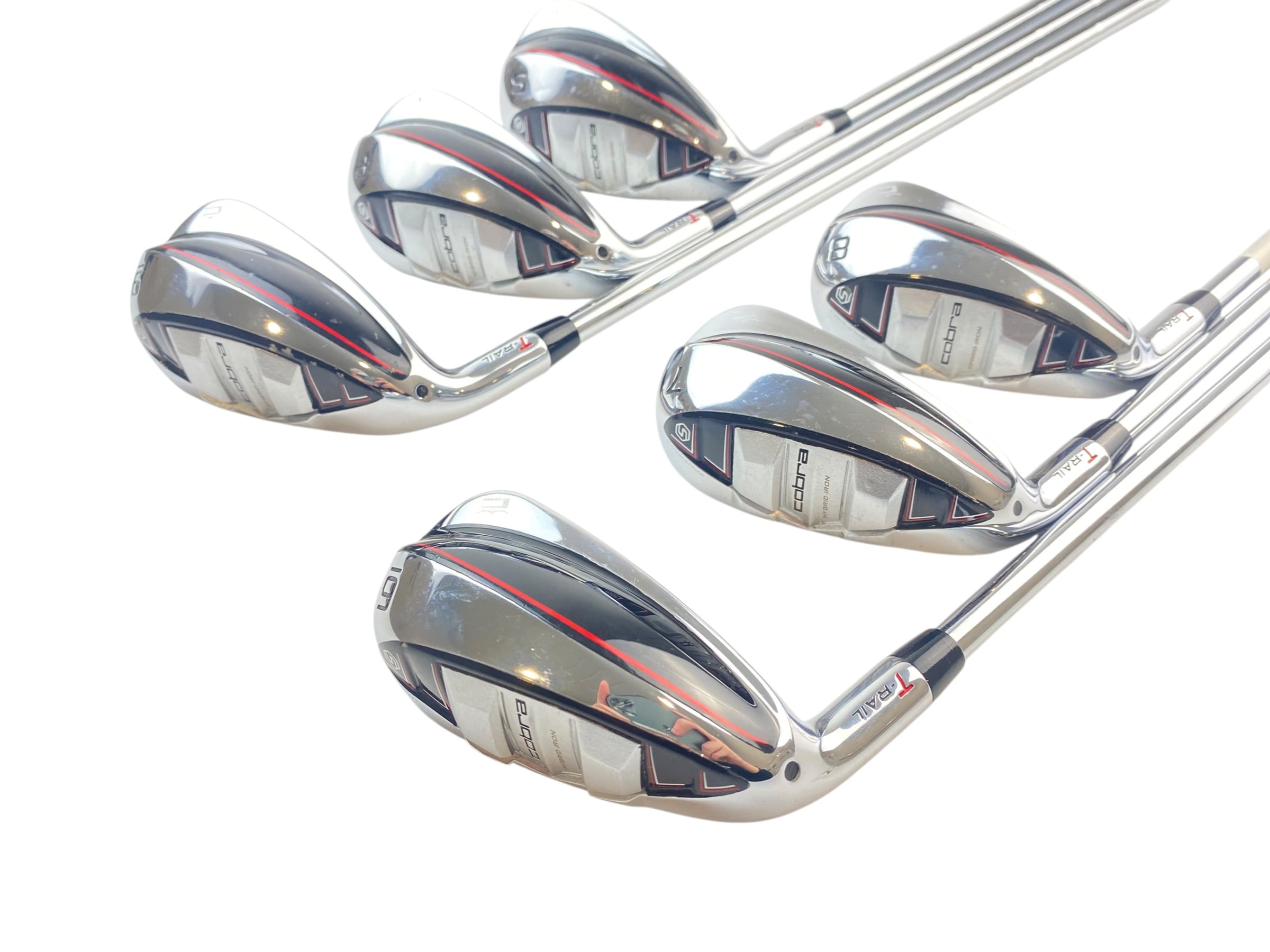 Left Hand Cobra T-Rail Hybrid Irons / 6-SW / Regular Flex