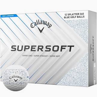 Callaway Supersoft Splatter Golf Balls l Blue